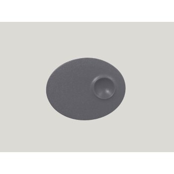 RAK NEOFUSION Teller oval - stone l 18cm/ w 11cm/