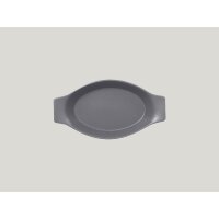RAK NEOFUSION Schale oval mit Griffen - stone l 20cm/ w 11cm/ h 3.5cm/ c 20cl/