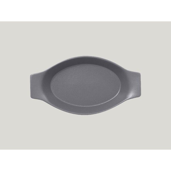 RAK NEOFUSION Schale oval mit Griffen - stone l 25cm/ w 14cm/ h 4.3cm/ c 42cl/