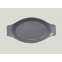 RAK NEOFUSION Schale oval mit Griffen - stone l 30cm/ w 16cm/ h 5.2cm/ c 78cl/