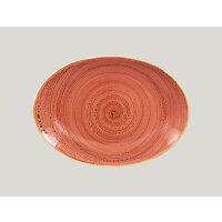 RAK TWIRL Platte oval - coral l 32cm/ w 23cm/