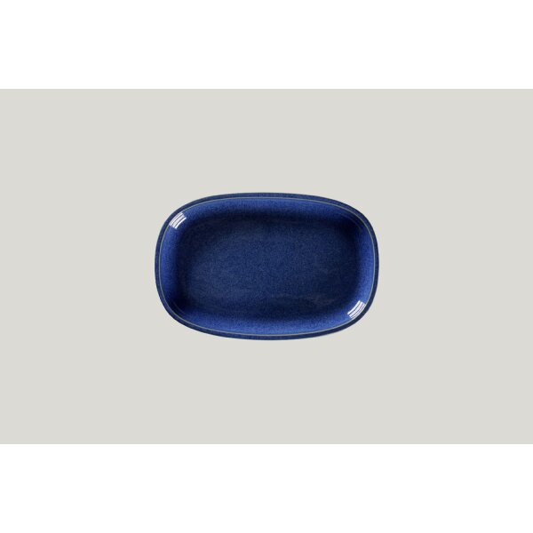 RAK EASE Platte oval tief - cobalt - BLAU l 22.5 cm / w 15 cm / h 2.5 cm