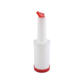 APS Dosier /Vorratsflasche, rot - Ø 9 cm, H: 33 cm, 0,85 Liter