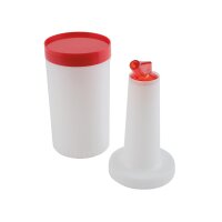 APS Dosier /Vorratsflasche, rot - Ø 9 cm, H: 33 cm, 0,85 Liter