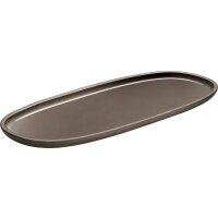 PLAYGROUND ReNew Platte oval coup taupe 35x15cm