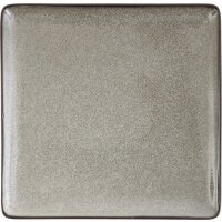 United Tables Ston grau/grey Teller flach coupe eckig 23cm