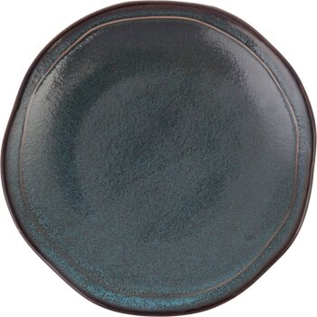 United Tables Ston blau/blue Teller flach coupe 25,5cm
