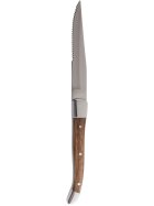 United Tables STEAK KNIFES Steakmesser mit Wellenschliff, Griff Holz hell