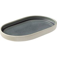 PLAYGROUND NARA Platte oval grau 18cm