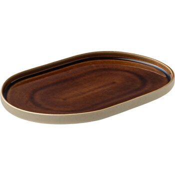 PLAYGROUND NARA Platte oval braun 30cm