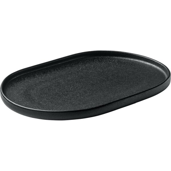 PLAYGROUND NARA Platte oval schwarz 30cm