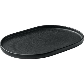 PLAYGROUND NARA Platte oval schwarz 30cm
